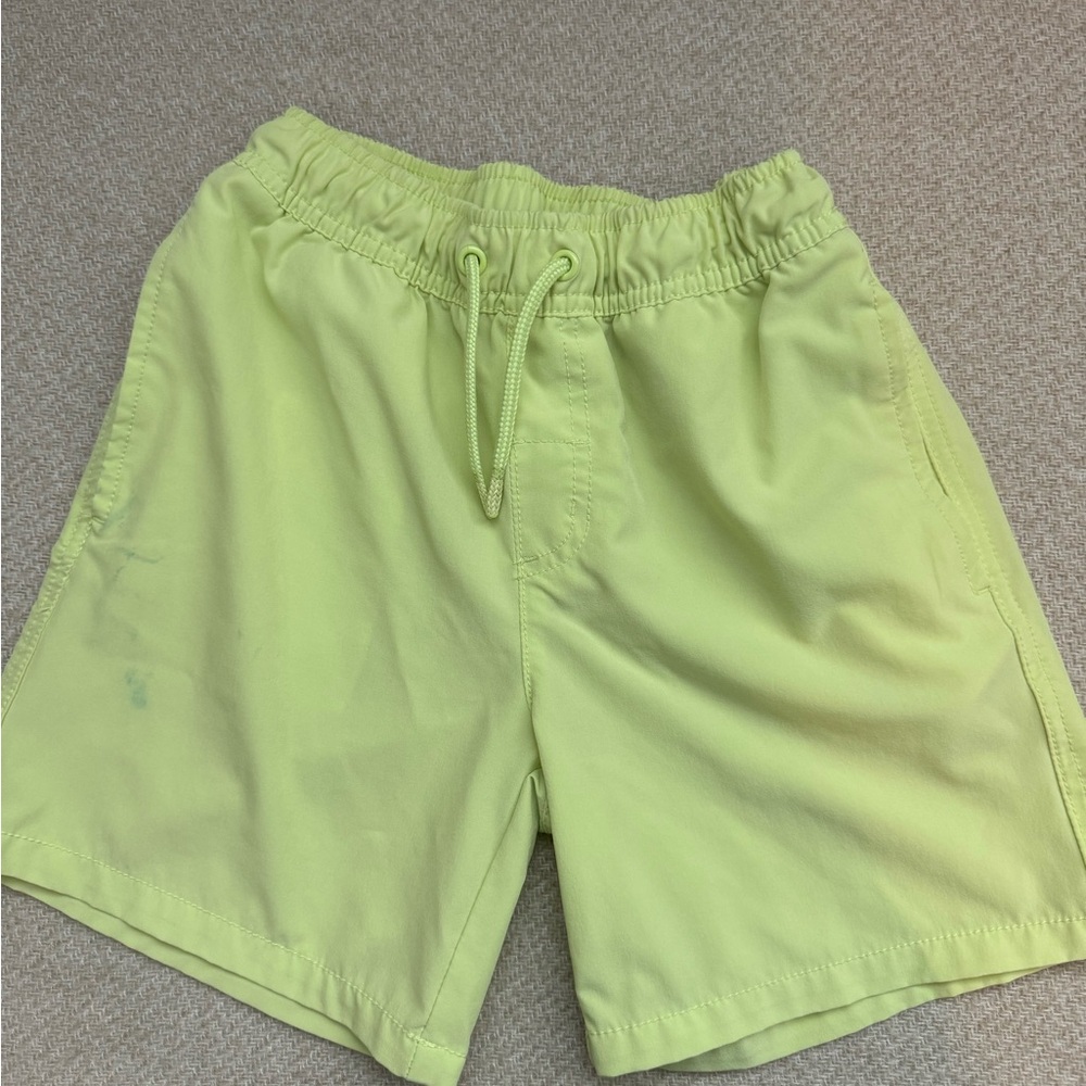 Neon green shorts